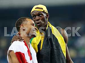 Usain Bolt won the 100 m distance