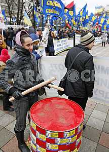  Rally near the Verkhovna Rada in Kiev.