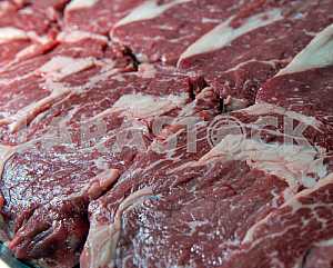 Raw juicy meat steaks