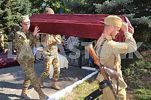 The reburial of the fallen soldiers of the Red Army