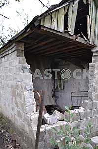 Ruined buildings in Avdeevka
