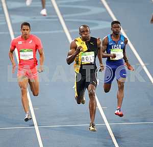 Usain Bolt won the race