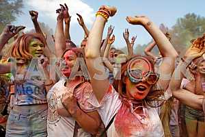 The festival of colors Holi in Kiev