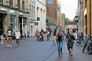Shopping street in The Hague