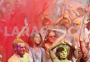 The festival of colors Holi in Kiev