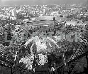 Panorama Central Stadium (now Olympic Complex) with a 45-meter s