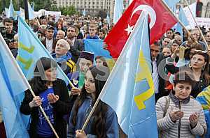 The rally on the anniversary of the deportation of Crimean Tatars