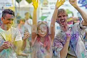The festival of colors Holi in Kiev