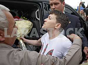 Arrival of Nadiya Savchenko Ukraine