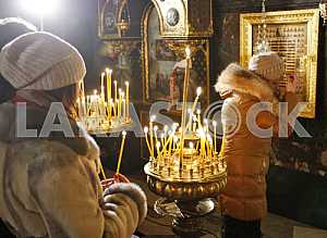Christmas service at St. Vladimir Cathedral in Kiev.