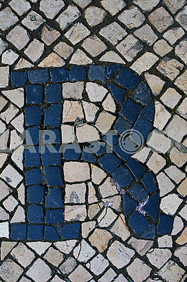 Portuguese sidewalk of calcada