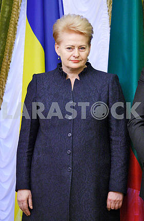 Dalia Grybauskaite,portrait on a belt