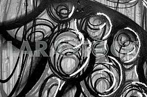 Fragment of grafiti on a concrete wall.Abstract background.