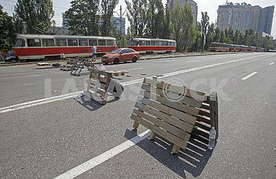 Protesters on the Kharkov highway