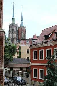 Cathedral of St. John the Baptist in the daytime in the city of Wroclaw, Poland