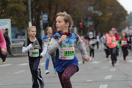In the Dnieper the marathon race took place