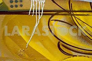 Fragment of grafiti on a concrete wall.Abstract background.