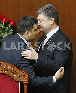 Petro Poroshenko and Volodymyr Groysman