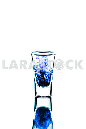 Glass wineglass It stands on the background Glass wineglass It stands on the white background