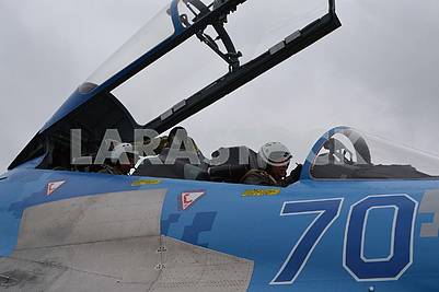 Plane crash of a Su-27UB fighter with a tail number 70