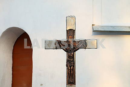 The cross with the crucifixion of Jesus Christ