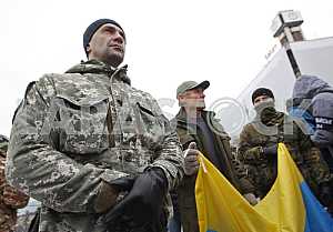 A rally of Ilovaisk brotherhood in Kiev.