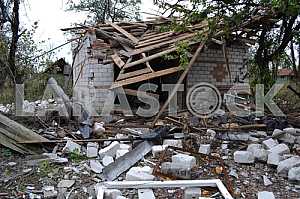 Ruined buildings in Avdeevka