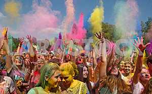 The festival of colors Holi in Kiev