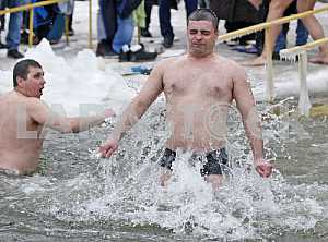 Celebration of Epiphany in Kiev.