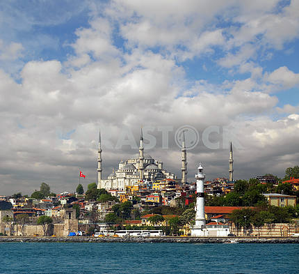 view of the mosque in Istanbul