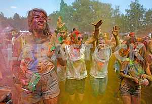 The festival of colors Holi in Kiev