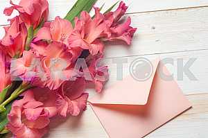 Open book on light table.