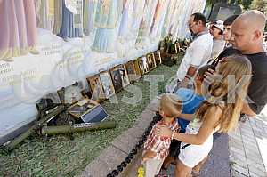 Memory rally to the anniversary of the events in 2014 near Ilovaisk