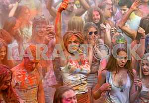 The festival of colors Holi in Kiev