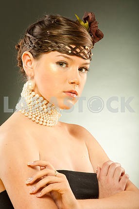 Portrait of a beautiful young luxury woman