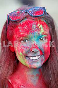 The festival of colors Holi in Kiev