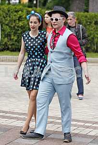 Hipsters parade in Kiev
