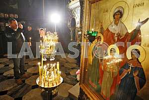 Christmas service at St. Vladimir Cathedral in Kiev.