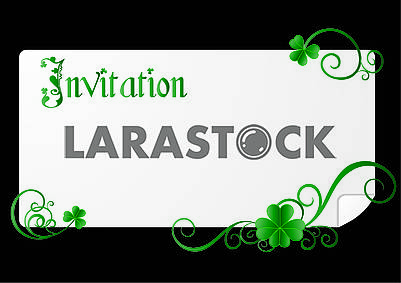 Invitation on St. Patrick's Day Party  on black background