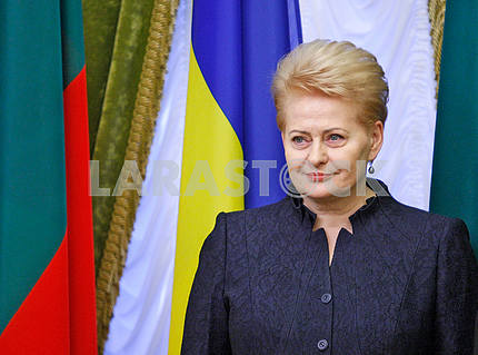 Dalia Grybauskaite,looking away