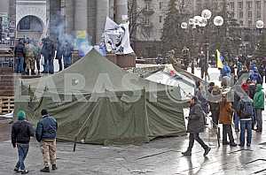 Протест на Майдане Независимости в Киеве.