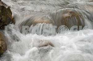 Mountain river after rain