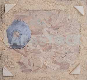 Different construction tools on a wooden background - screwdriver, caliper.
