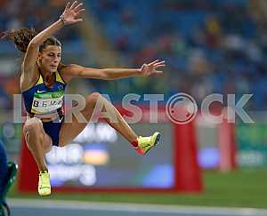 Beh Marina (Ukraine) in the final of the long jump
