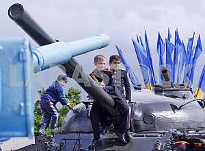 Parade of military lyceums in Kiev