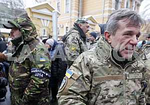 A rally of Ilovaisk brotherhood in Kiev.