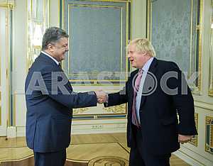 Petro Poroshenko and Boris Johnson