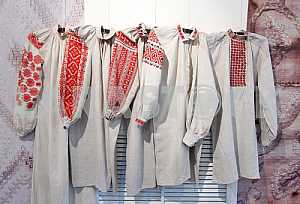 The exhibition Masterpieces of Ukrainian folk embroidery in Kiev