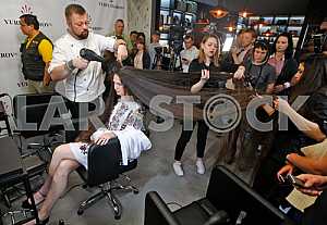 Registration record of Ukraine on the longest natural hair