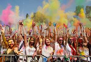 The festival of colors Holi in Kiev